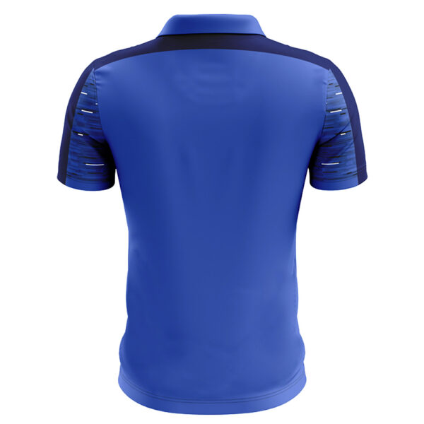 Tricou polo Zeus Glitch, Albastru Royal / Bleumarin - imagine 2