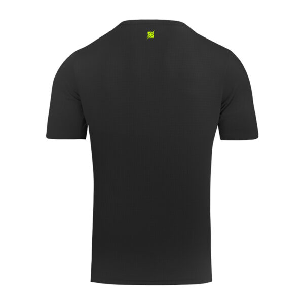 Tricou antrenament Zeus Knit, Negru / Galben Fluo - imagine 2