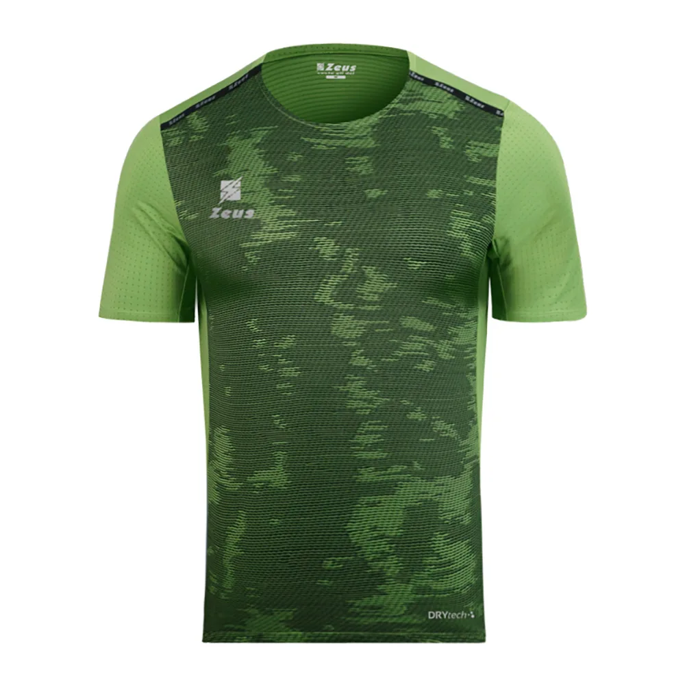 Tricou antrenament Zeus Knit, Verde / Negru - imagine 1