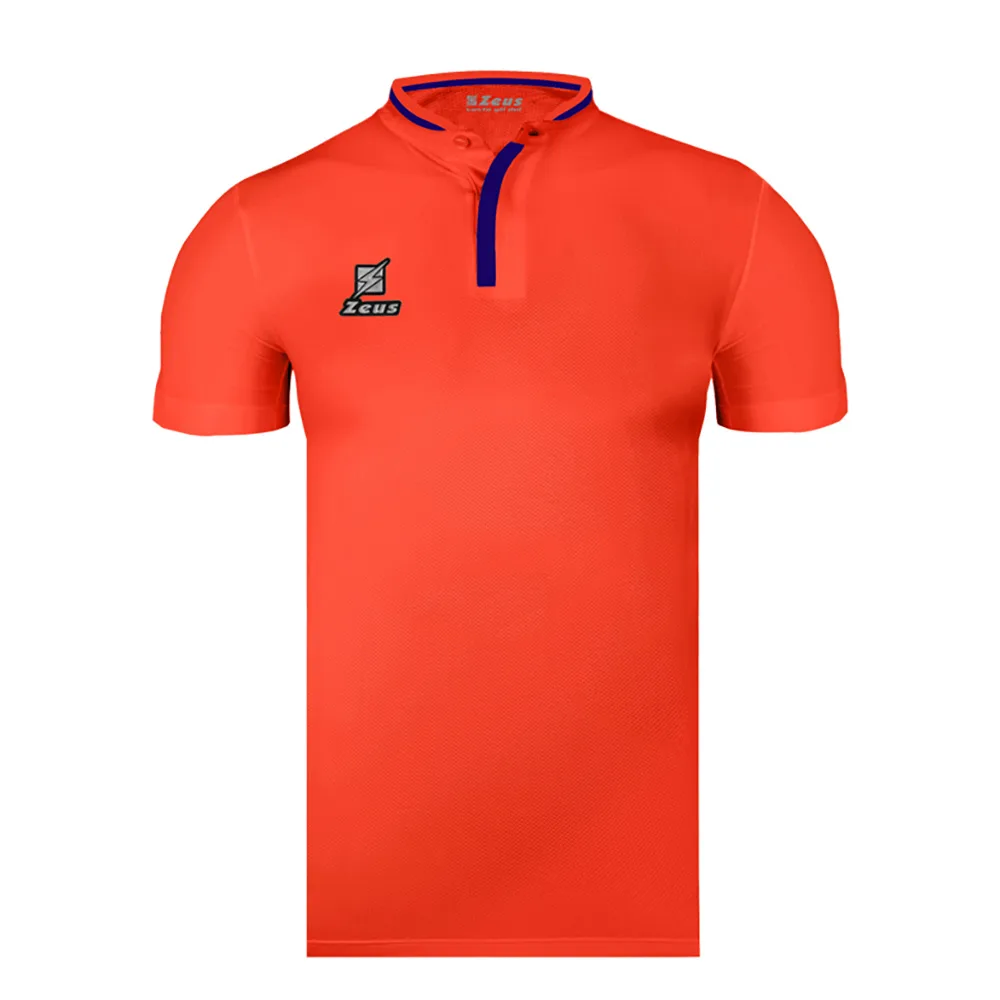 Tricou polo Zeus Kreta, Coral / Bleumarin - imagine 1
