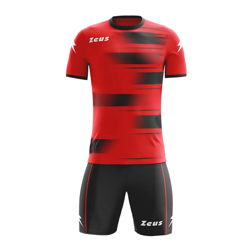 Set echipament fotbal Zeus Kosmo, Rosu / Negru - imagine 1