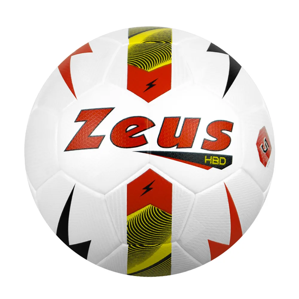 Minge fotbal Zeus HBD, Alb / Rosu (Nr. 5) - imagine 1
