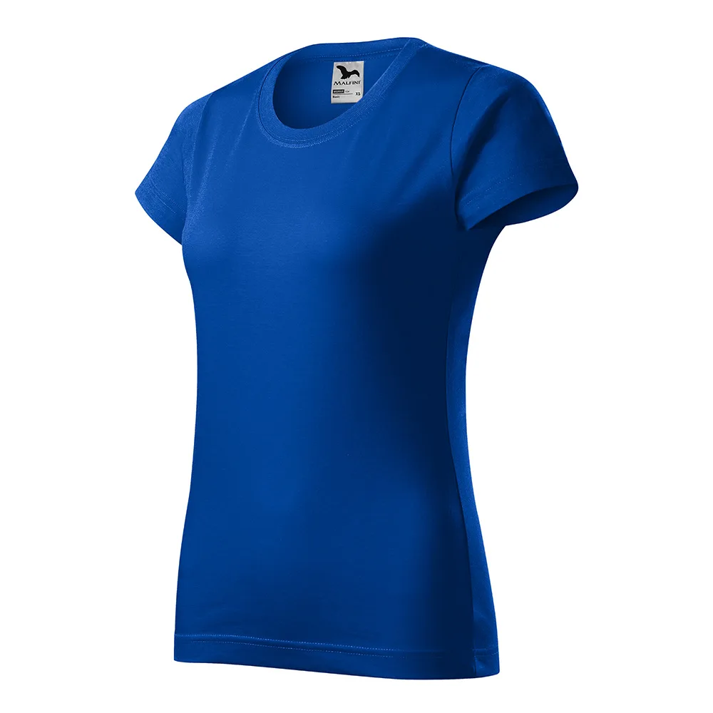 Tricou bumbac dama Basic, Albastru Royal - imagine 1