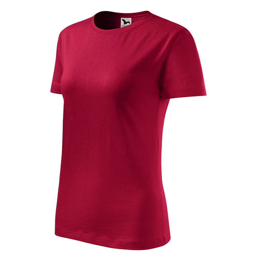 Tricou bumbac dama Basic, Rosu Marlboro - imagine 1