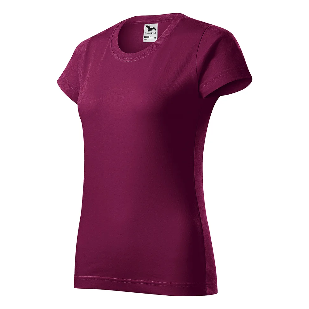 Tricou bumbac dama Basic, Rododendron - imagine 1