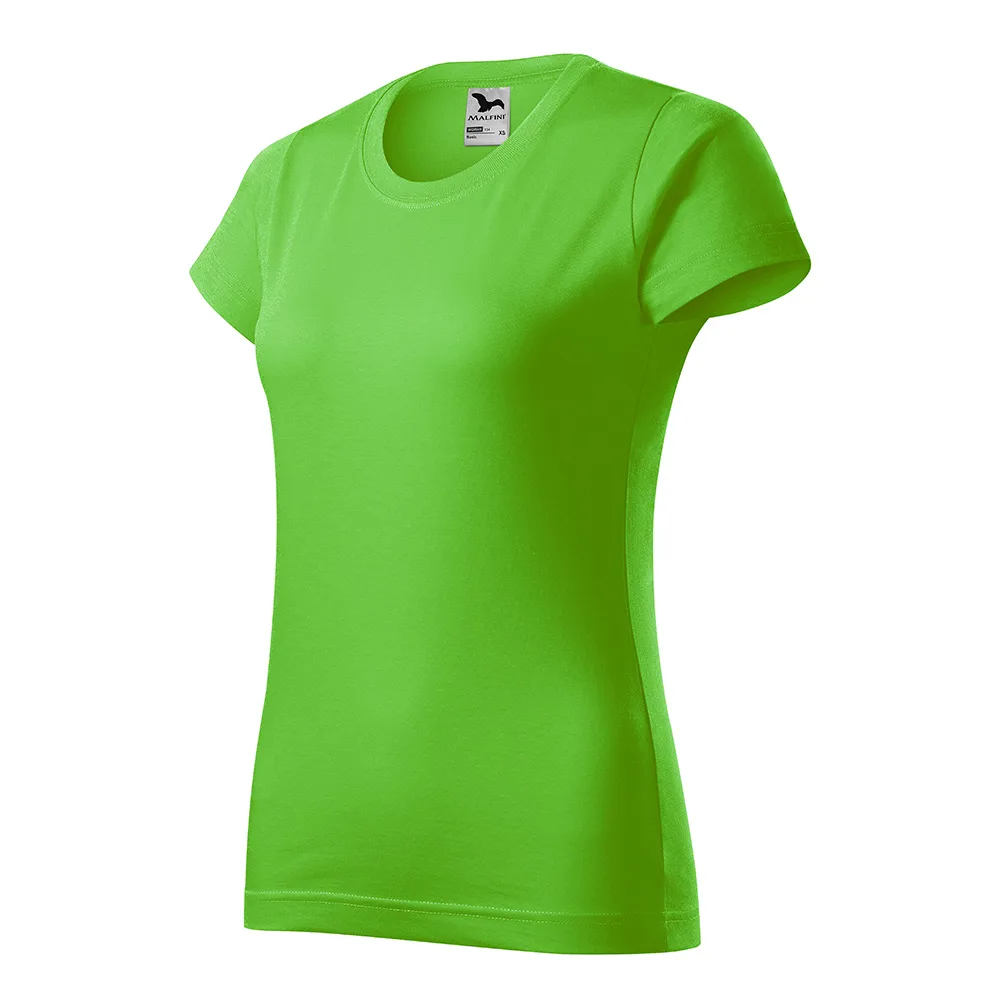 Tricou bumbac dama Basic, Verde mar - imagine 1