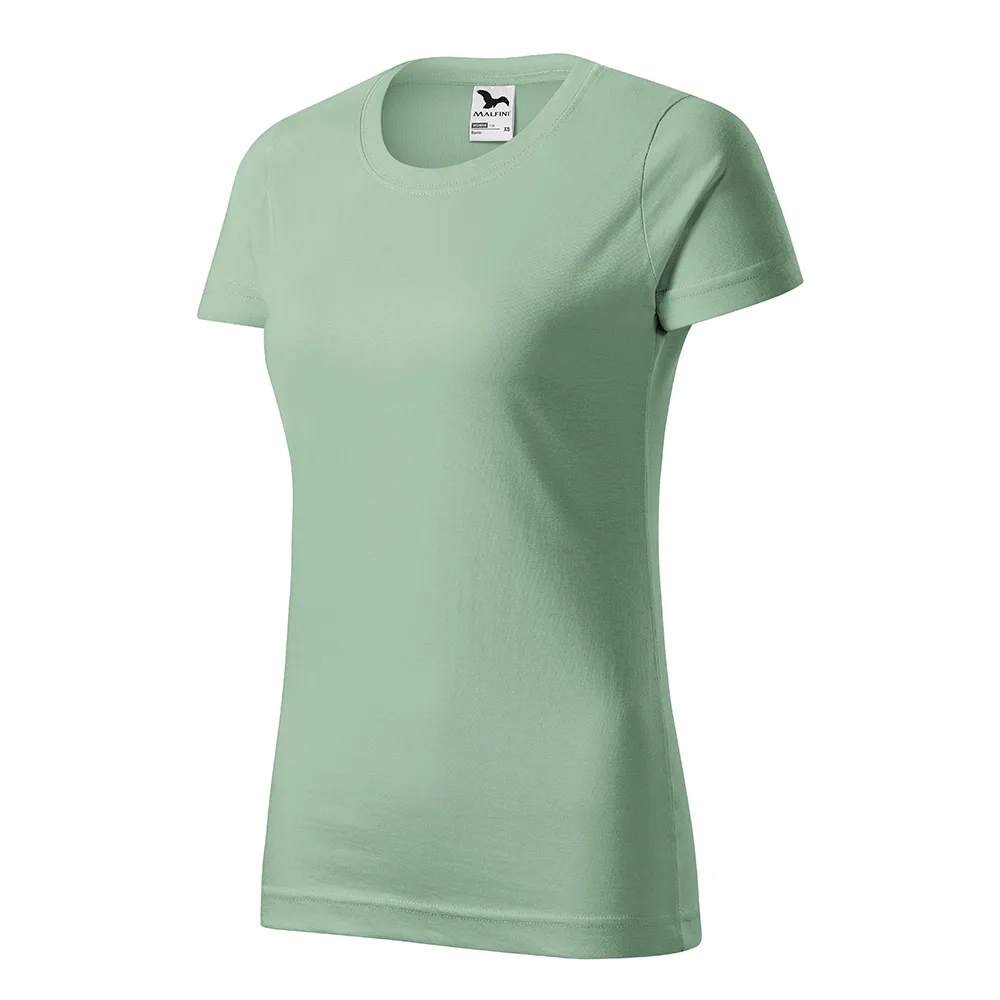 Tricou bumbac dama Basic, Sage - imagine 1