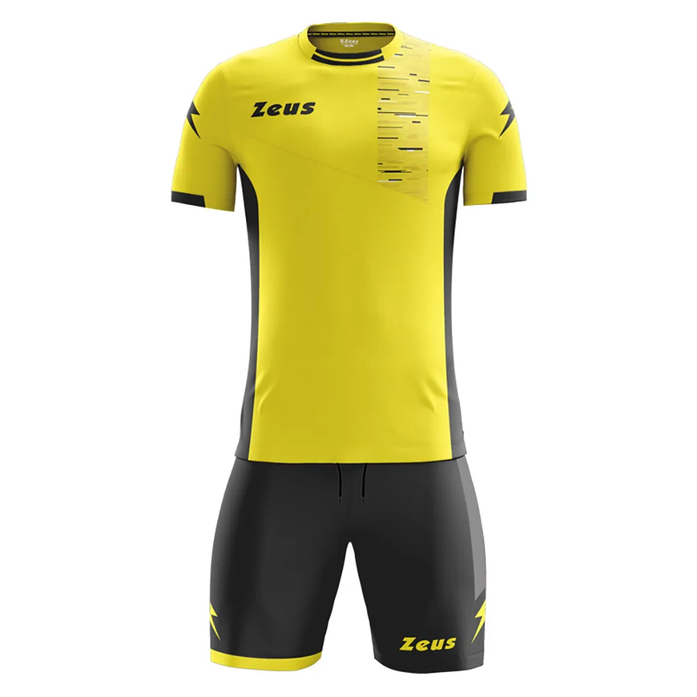 Set echipament fotbal Zeus Glitch, Galben / Negru - imagine 1