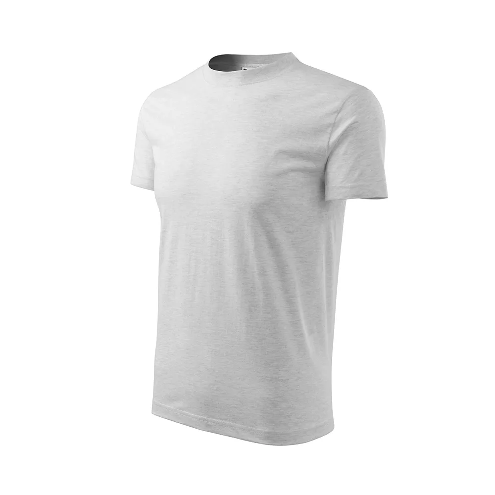 Tricou bumbac copii Basic, Gri deschis - imagine 1