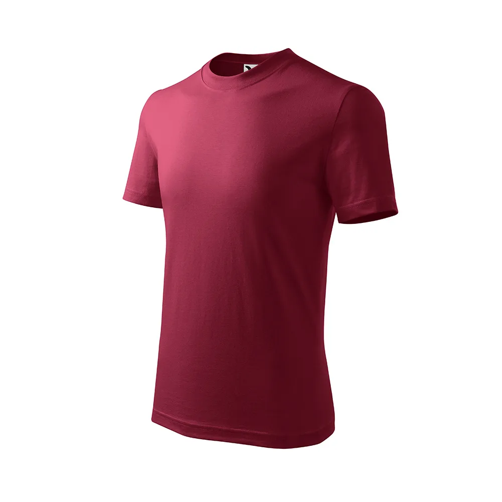 Tricou bumbac copii Basic, Garnet - imagine 1