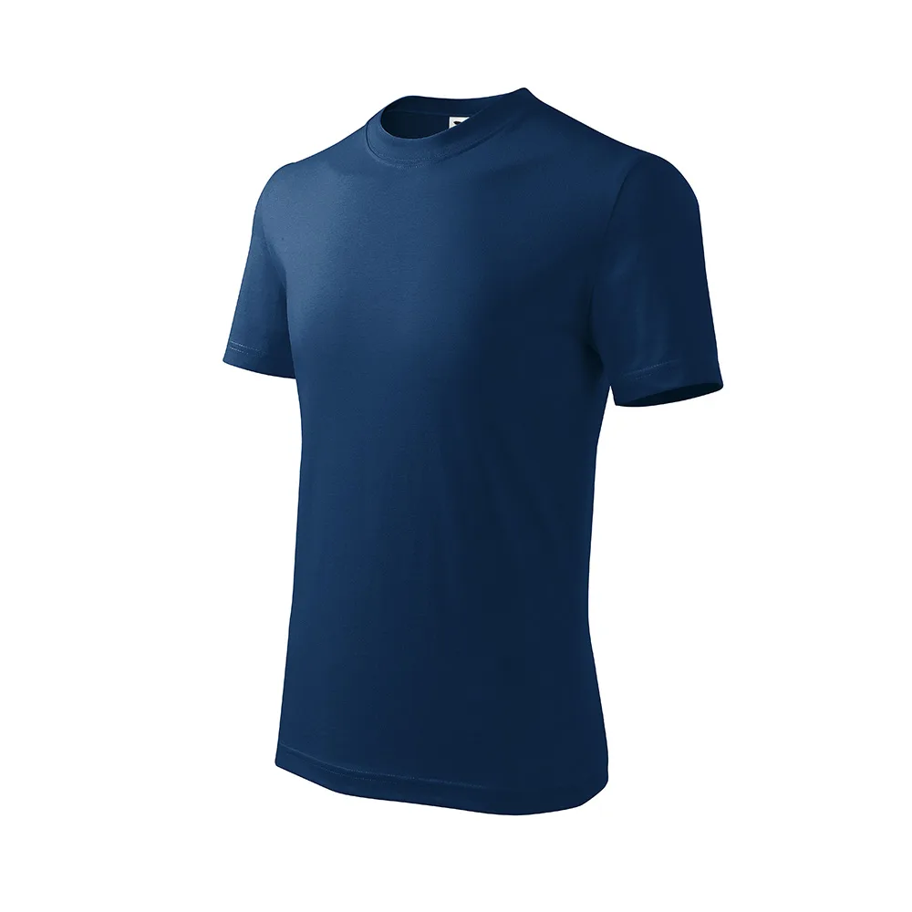 Tricou bumbac copii Basic, Midnight blue - imagine 1