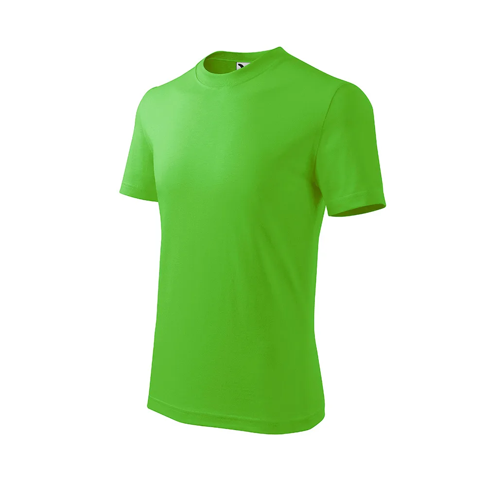 Tricou bumbac copii Basic, Verde mar - imagine 1