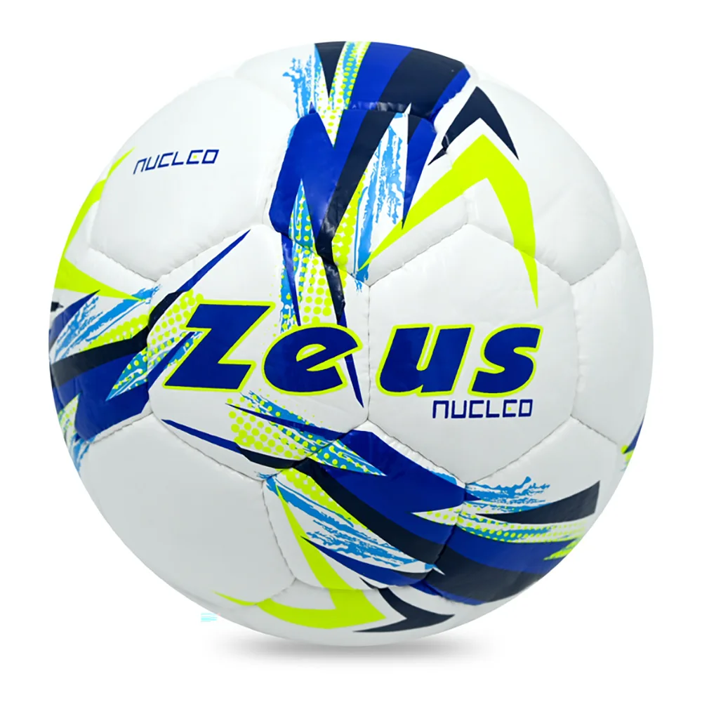 Minge fotbal Zeus Nucleo, Alb / Albastru Royal (Nr. 5) - imagine 1