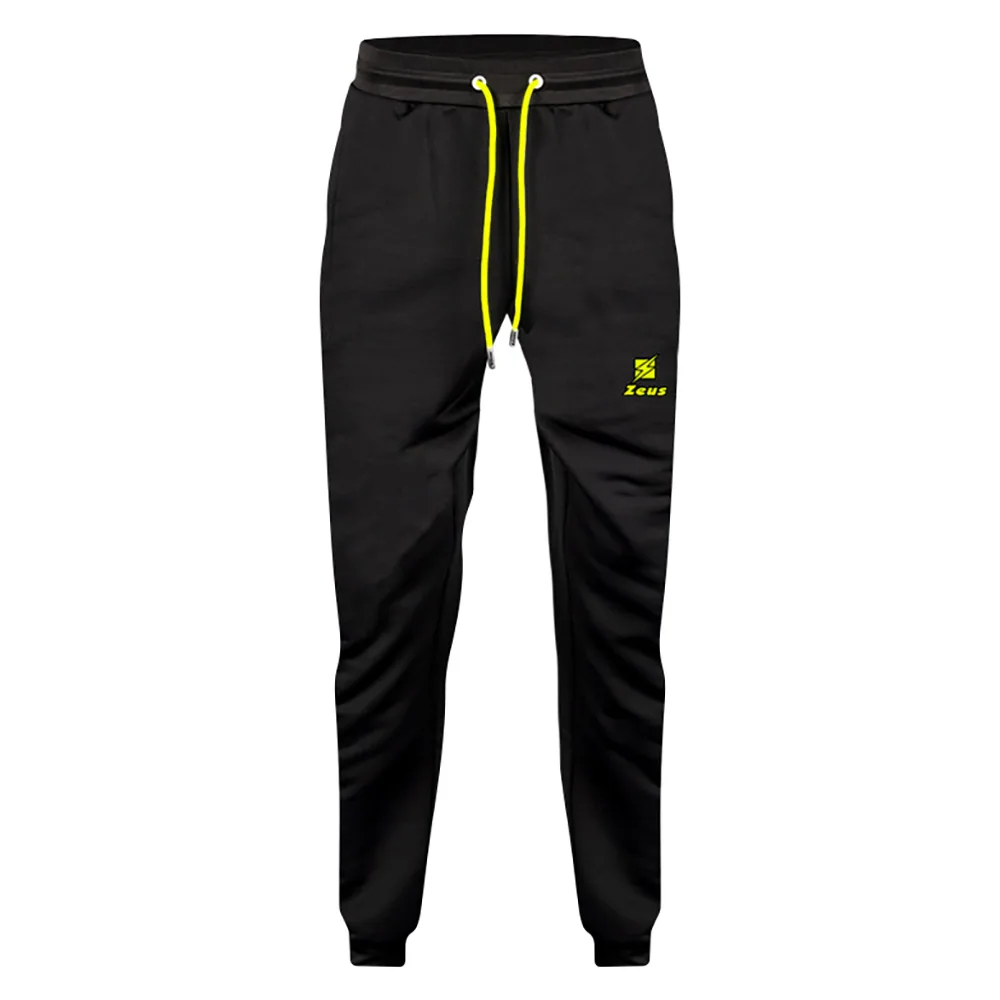 Pantaloni lungi Zeus ZS7, Negru / Galben Fluo - imagine 1