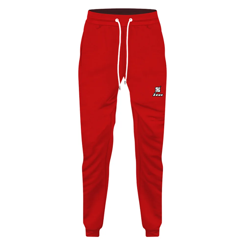 Pantaloni lungi Zeus ZS7, Rosu / Alb - imagine 1