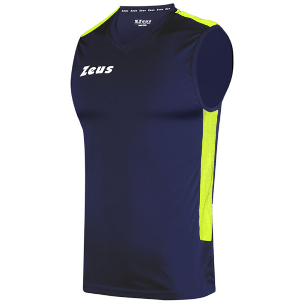 1565_96_canotta-start-tre-quarti-blu-giallo-fluo-jpg.webp Maiou sport Zeus Start, Bleumarin / Galben Fluo - imagine 1