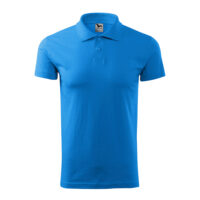 Tricou polo bumbac Single J, Snorkel blue - imagine 2