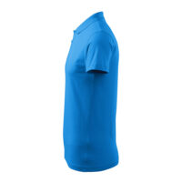 Tricou polo bumbac Single J, Snorkel blue - imagine 3