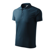 Tricou polo bumbac Pique, Bleumarin
