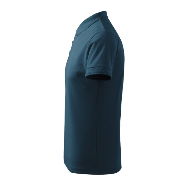 Tricou polo bumbac Pique, Bleumarin - imagine 3