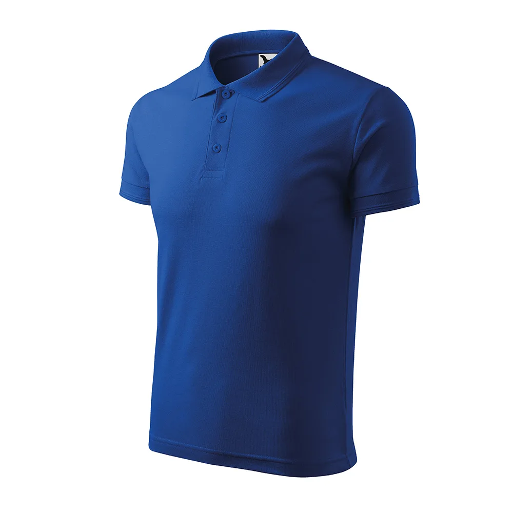 Tricou polo bumbac Pique, Albastru Royal - imagine 1