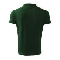 Tricou polo bumbac Pique, Verde Sticla - imagine 5