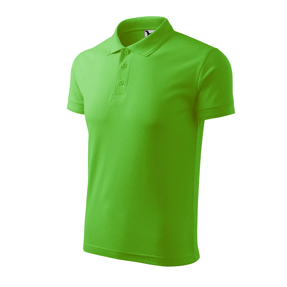 Tricou polo bumbac Pique, Verde Mar - imagine 1