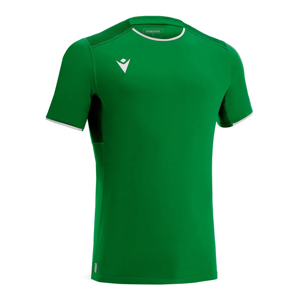 Tricou sport Macron Rhodium eco, Verde / Alb - imagine 1