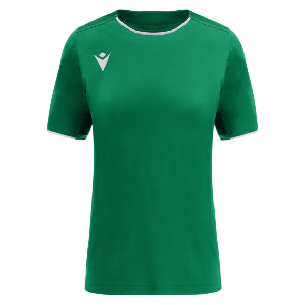 Tricou sport dama Macron Widia eco, Verde / Alb - imagine 2