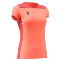 Tricou dama Macron Zinc, Coral Fluo / Gri Antracit