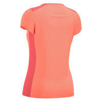 Tricou dama Macron Zinc, Coral Fluo / Gri Antracit - imagine 3