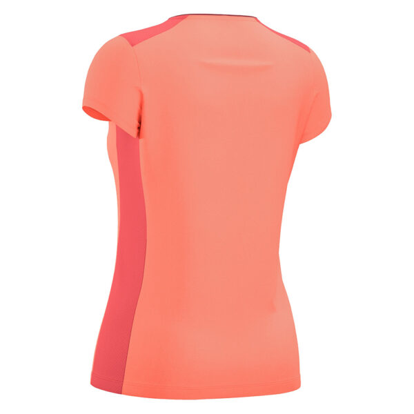 Tricou dama Macron Zinc, Coral Fluo / Gri Antracit - imagine 3