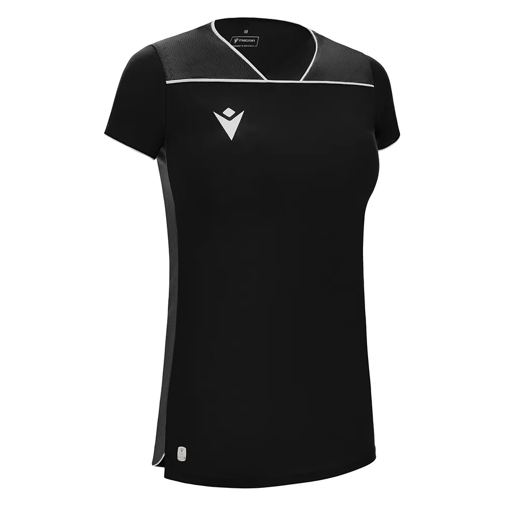 Tricou sport dama Macron Steel eco, Negru / Alb - imagine 1