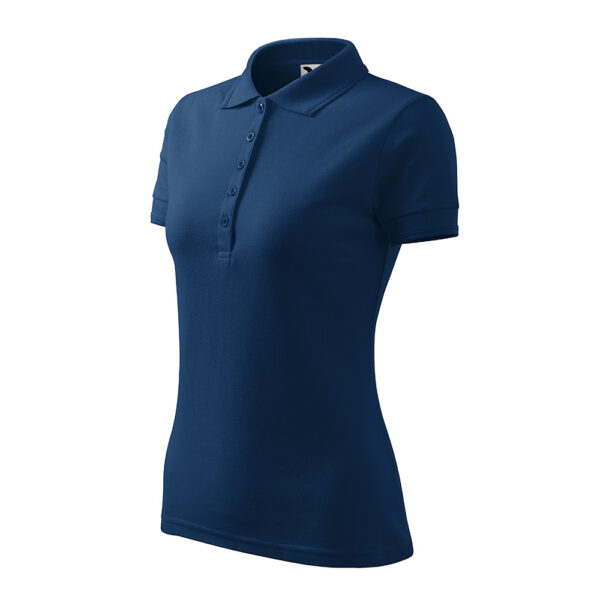 PIQUE POLO Tricou polo bumbac dama Pique, Midnight blue - imagine 1