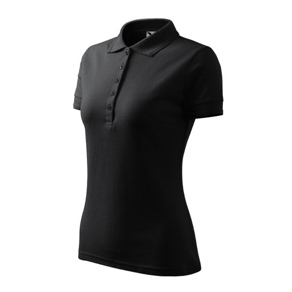 PIQUE POLO Tricou polo bumbac dama Pique, Ebony Gray - imagine 1