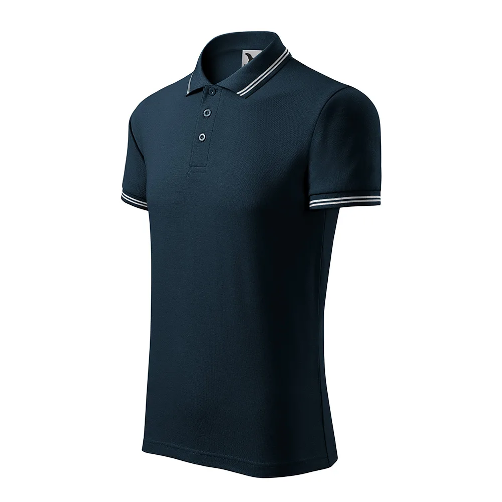 Tricou polo bumbac Urban, Bleumarin - imagine 1