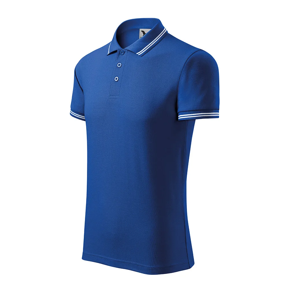 Tricou polo bumbac Urban, Albastru Royal - imagine 1