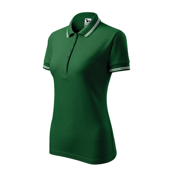 URBAN Tricou polo bumbac dama Urban, Verde sticla - imagine 1