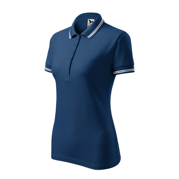 URBAN Tricou polo bumbac dama Urban, Midnight blue - imagine 1