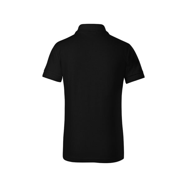 Tricou polo bumbac copii Pique, Negru - imagine 3