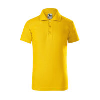Tricou polo bumbac copii Pique, Galben - imagine 2