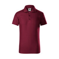 Tricou polo bumbac copii Pique, Garnet - imagine 2