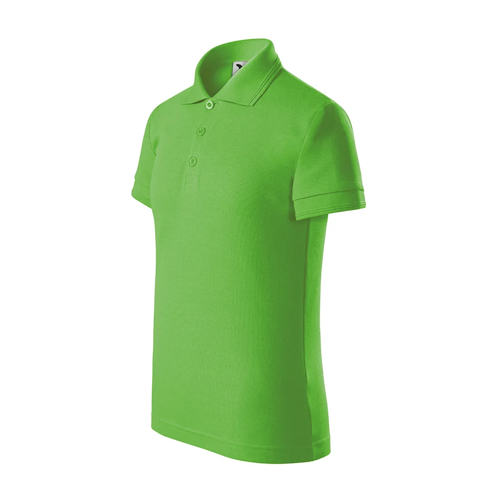 Tricou polo bumbac copii Pique, Verde mar - imagine 1