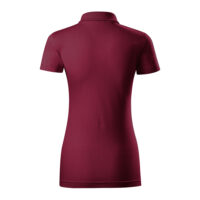 Tricou polo bumbac dama Single J, Garnet - imagine 4