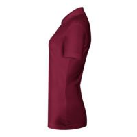 Tricou polo bumbac dama Single J, Garnet - imagine 3