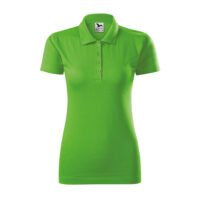 Tricou polo bumbac dama Single J, Verde mar - imagine 2