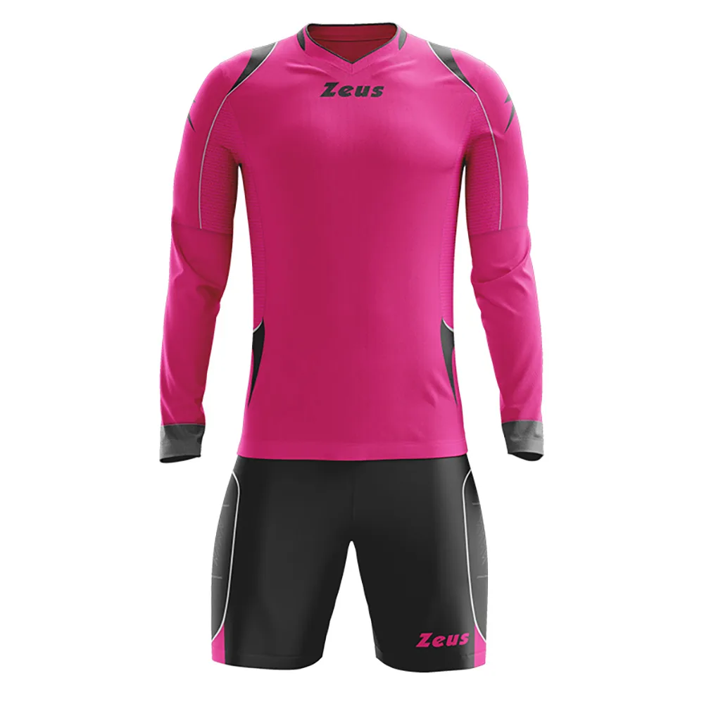 Set echipament portar fotbal Zeus Paros, Fuxia / Negru - imagine 1