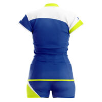 Set echipament volei dama Zeus Lybra Donna, Electric Royal / Galben Fluo - imagine 2