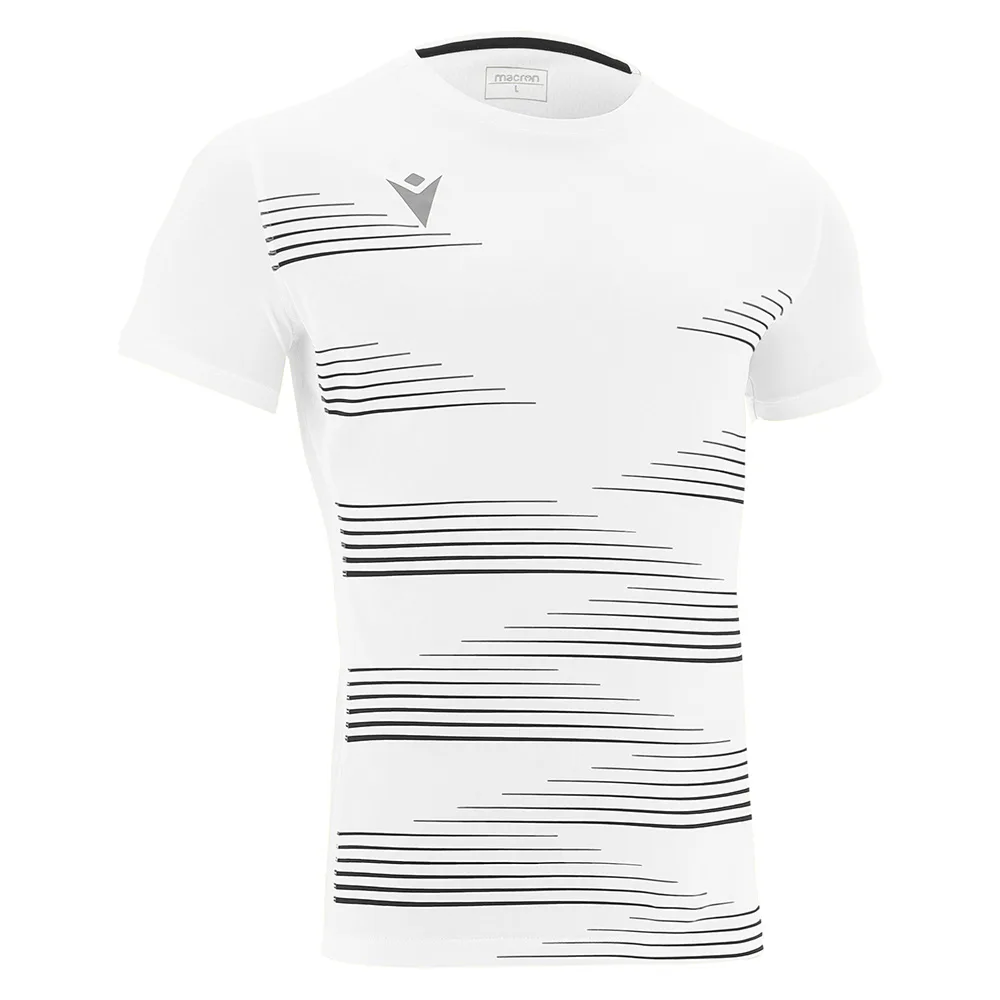 Tricou sport Macron Ivan, Alb / Negru - imagine 1
