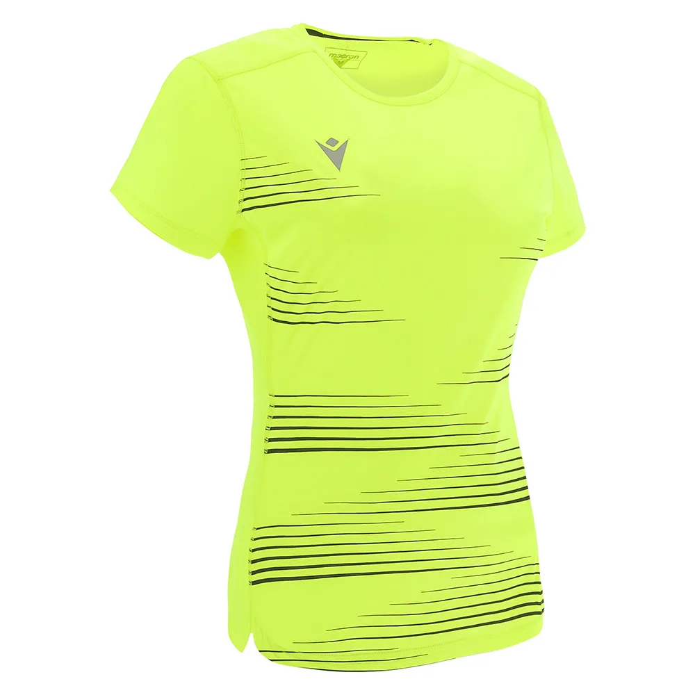 Tricou sport dama Macron Irma, Galben Fluo / Negru - imagine 1